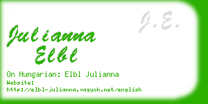 julianna elbl business card